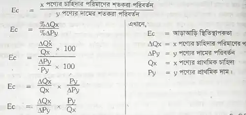চাহিদার আড়াআড়ি স্থিতিস্থাপকতা